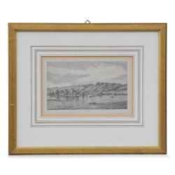 Engraving \"Nyon\". Around 1900.